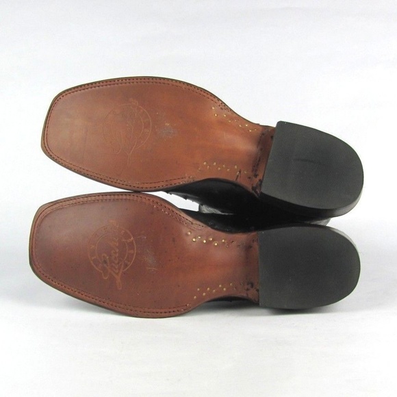 New LUCCHESE Ostrich Classic Garrett Boots 12 D - Picture 7 of 8